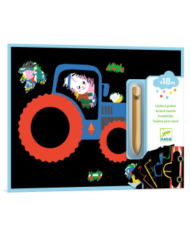 Učím sa o vozidlách: Vyškrabovacie obrázky (5 ks)