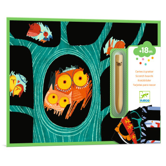 Učím sa o zvieratkách: Vyškrabovacie obrázky (5 ks)