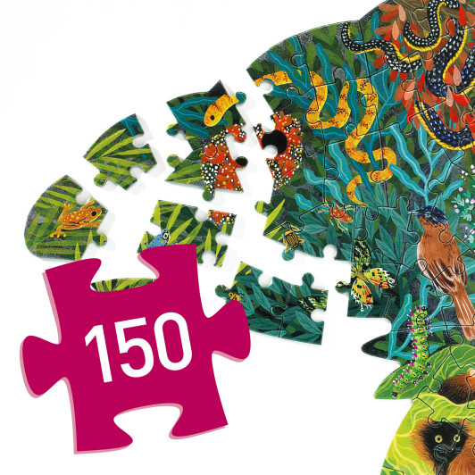 Umelecké puzzle: Chameleón (150 dielikov)