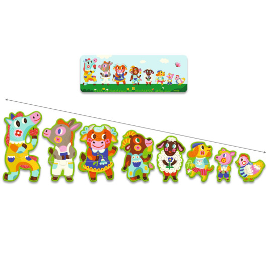 Puzzle Veľké a malé zvieratká farmy 16 ks