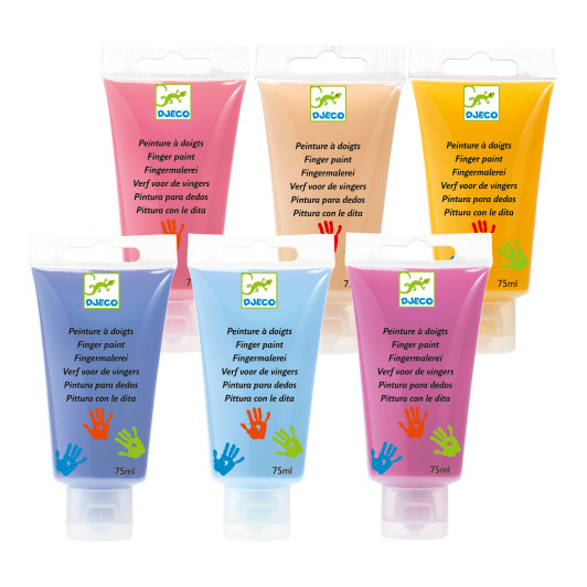 Prstové farby v tube – rozprávkové (6 ks)