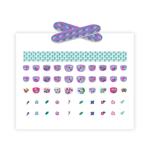 Malé kvietky: Nálepky na nechty