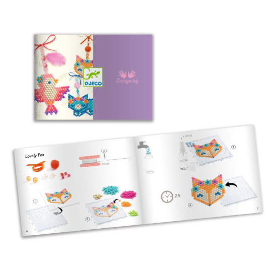 Zvieratká: Artistic Aqua, 3 prívesky z korálok – kreatívna sada