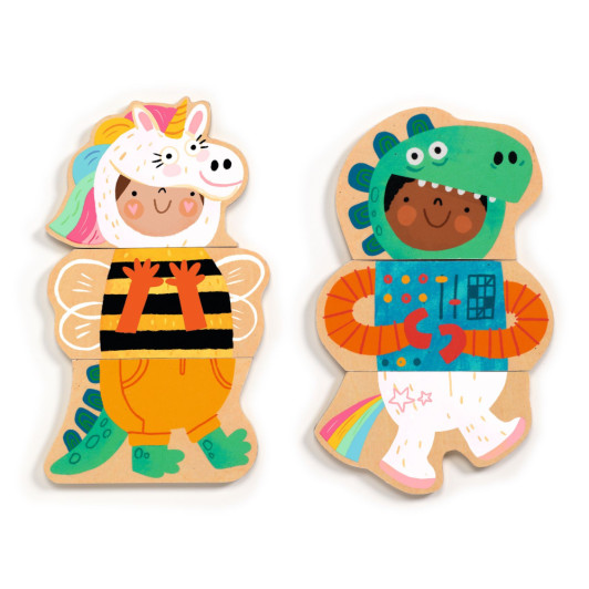 Puzzle magnetky Kostýmy