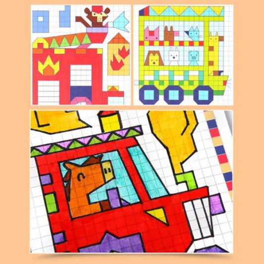 Pixel Art Omaľovánky Dopravné prostriedky