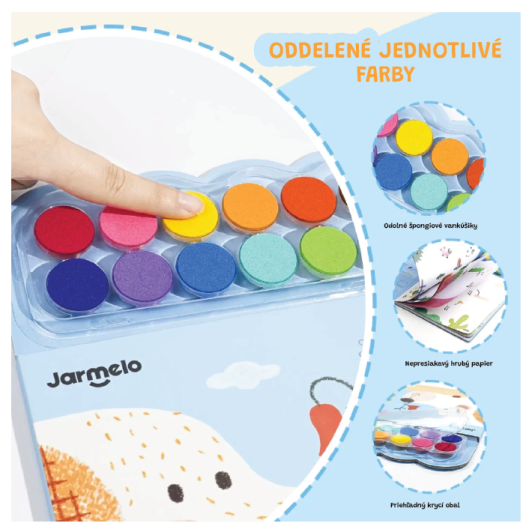 Kreatívna kniha Maľovanie prstami Život v lese