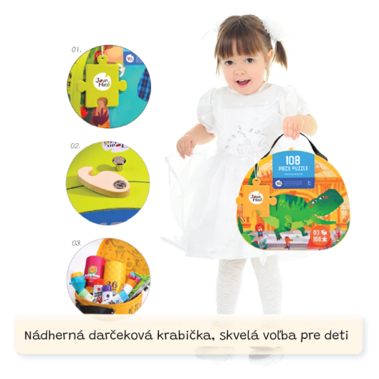 Puzzle Múzeum dinosaurov 108 ks