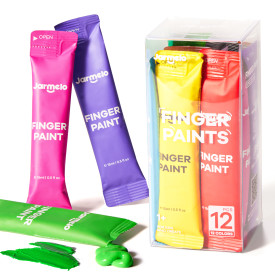 Prstové farby na cesty 12 ks