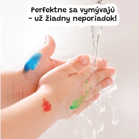 Prstové farby na cesty 12 ks