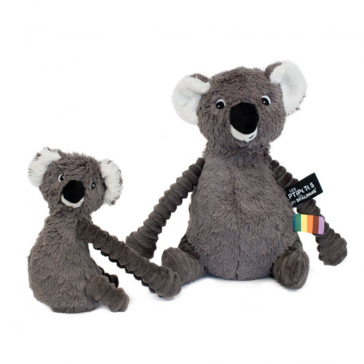 Plyšová koala Mamička a bábätko Šedá