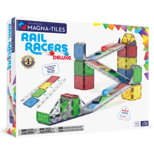 Magnetická stavebnica Rail Racers Deluxe 90 dielov