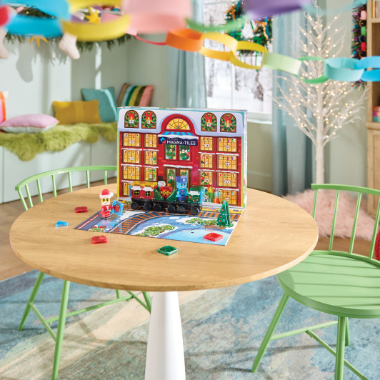 Magnetická stavebnica microMAGS Adventný kalendár 34 dielov