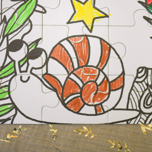 Vyfarbovacie puzzle Utajená záhrada 100 ks