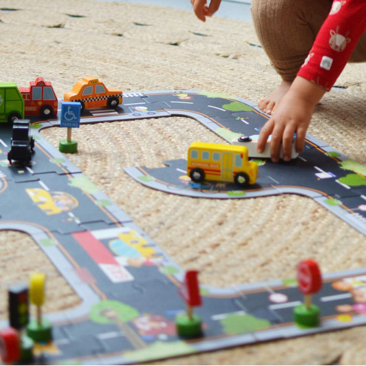 Puzzle cesta Mesto