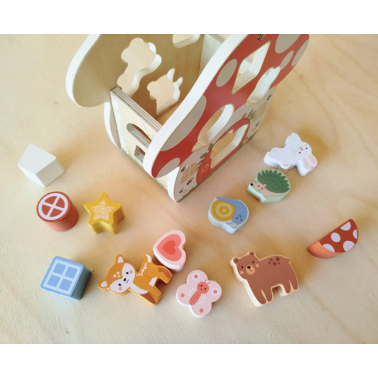 Vkladačka Tvary Domček