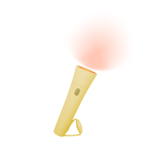 Stmievateľná baterka žltá