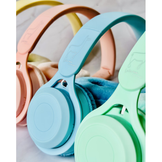 Bezdrôtové detské slúchadlá Pastel Blue