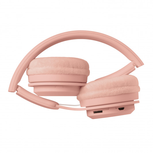 Bezdrôtové detské slúchadlá Pastel Rose
