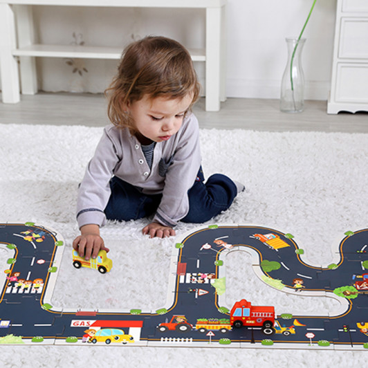 Puzzle cesta Mesto