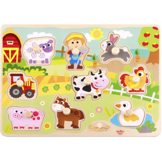 Vkladacie puzzle Farma