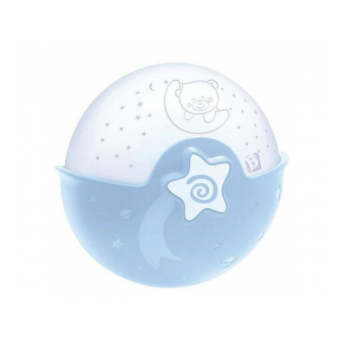 Nočná lampička s projekciou modrá