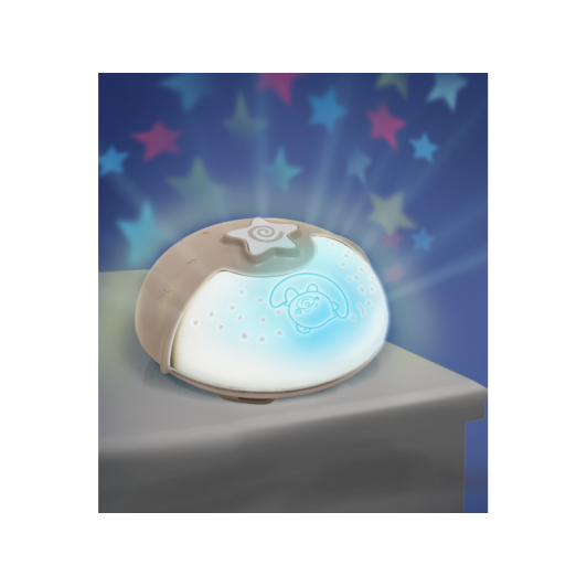 Nočná lampička s projekciou ecru