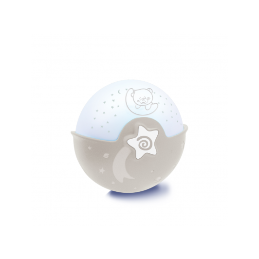 Nočná lampička s projekciou ecru