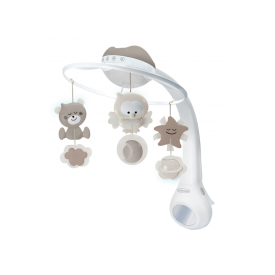 Hudobný kolotoč s projekciou 3v1 ecru