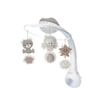 Hudobný kolotoč s projekciou 3v1 ecru