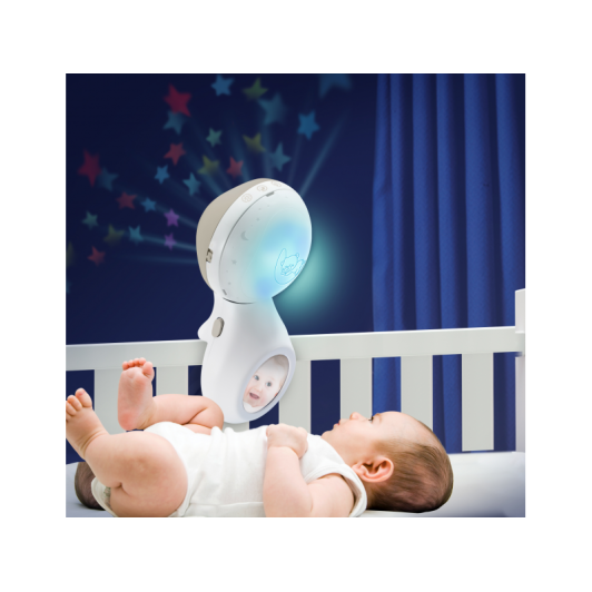 Hudobný kolotoč s projekciou 3v1 ecru