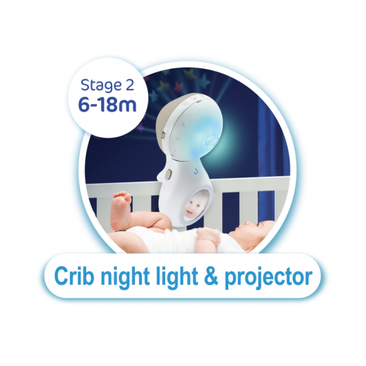 Hudobný kolotoč s projekciou 3v1 ecru