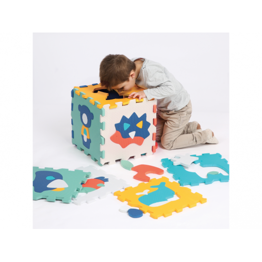 Puzzle penové 90x90 cm Zvieratká