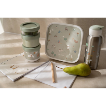 Tégliky na desiatu stohovacie 3 ks Farma