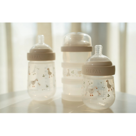 Dojčenské fľaše 165 ml + 240 ml + 2 cumlíky Husa