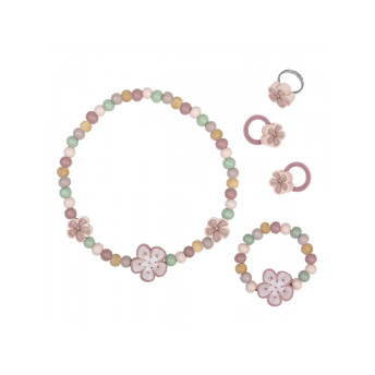 Sada drevených šperkov Kvety