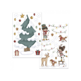 Samolepky na okno Vianočný stromček