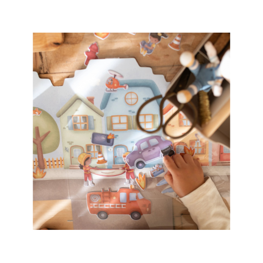 Knižka so samolepkami Hasičská stanica Jim