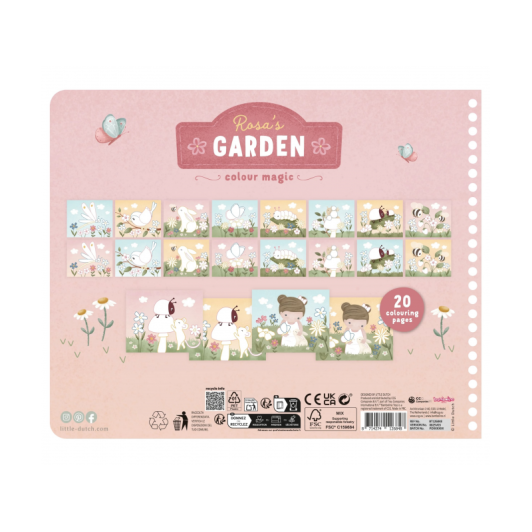 Kniha s vystrihovacími maskami Rosa