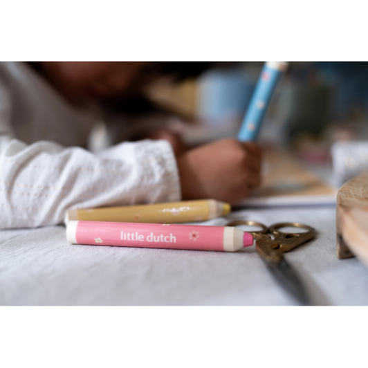 Omaľovánky s pastelkami Záhrada Rosa