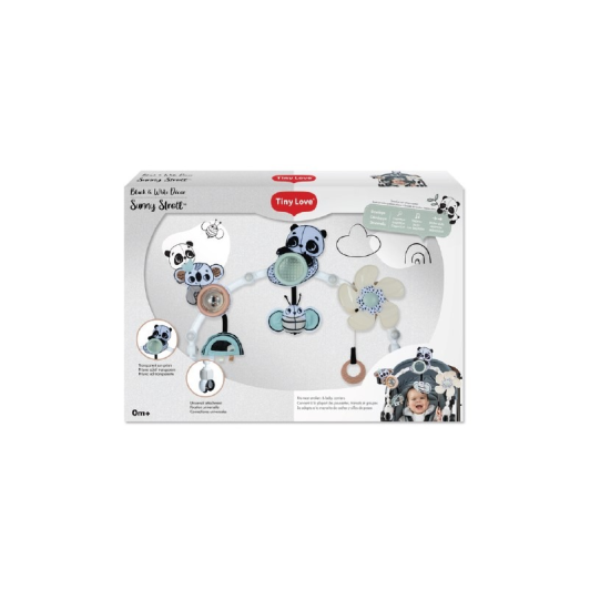 Hrazda na kočík Black & White