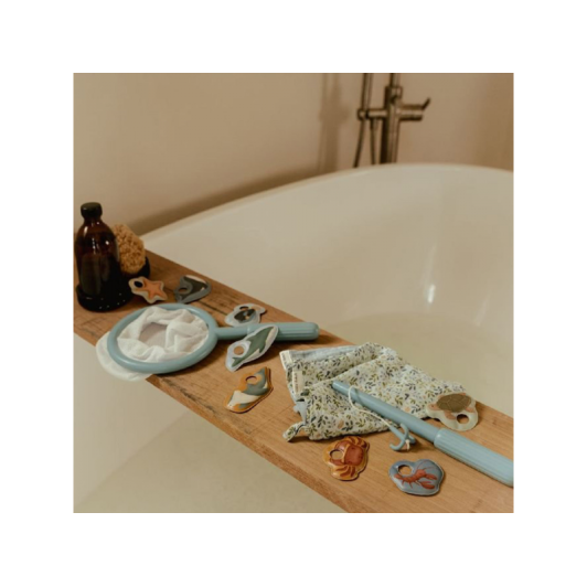 Rybárska sada do kúpeľa modrá