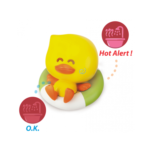 Kačička s tepelným senzorom do kúpeľa