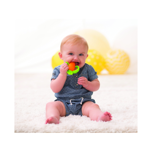 Hryzátko silikónové Mrkva