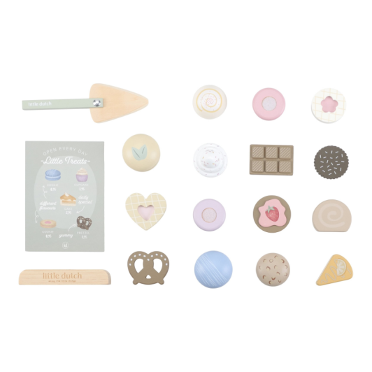 Stojan na pečivo s doplnkami drevený