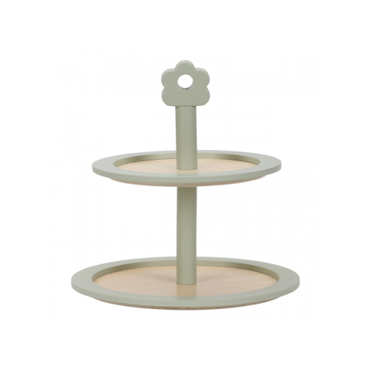 Stojan na pečivo s doplnkami drevený