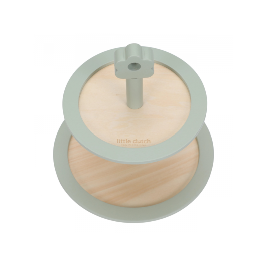 Stojan na pečivo s doplnkami drevený