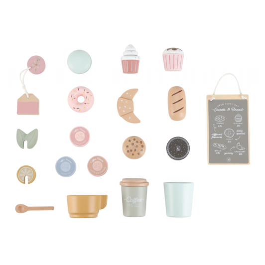 Kávovar drevený veľký s príslušenstvom Coffee House