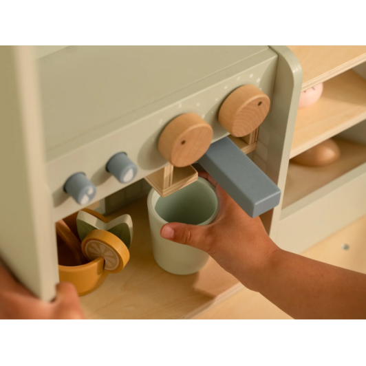 Kávovar drevený veľký s príslušenstvom Coffee House