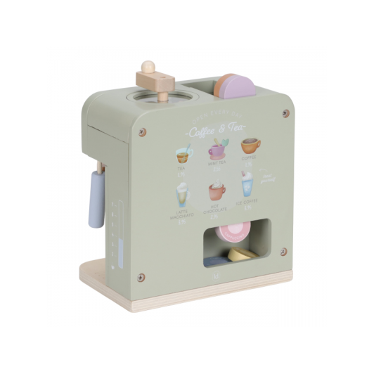 Kávovar na kapsule drevený