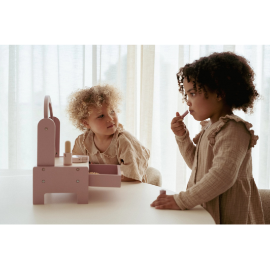 Toaletný stolík drevený Pink